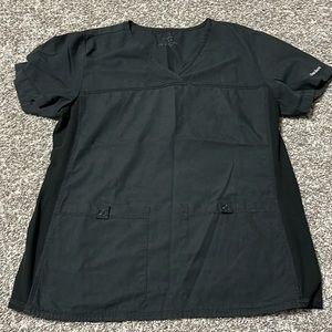 Cherokee flexibles black scrub top